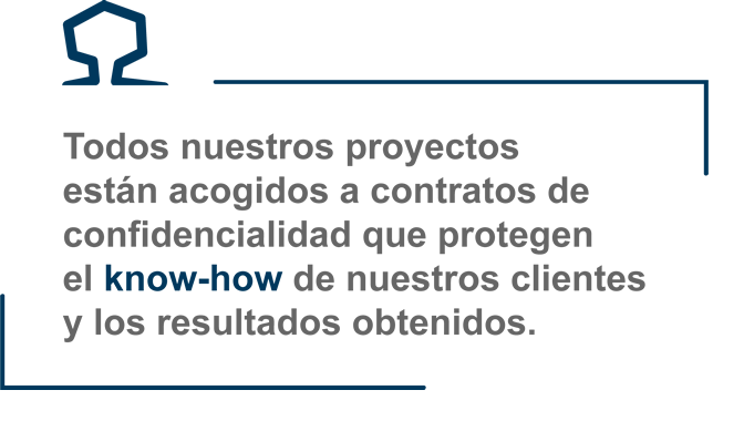 proyectos acogidos a contratos de confidencialidad